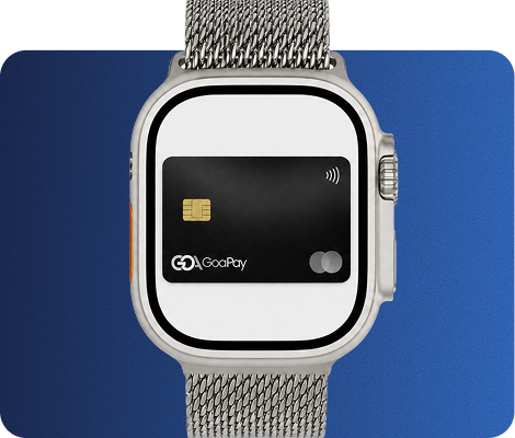Smartwatch com cartão digital GoaPay